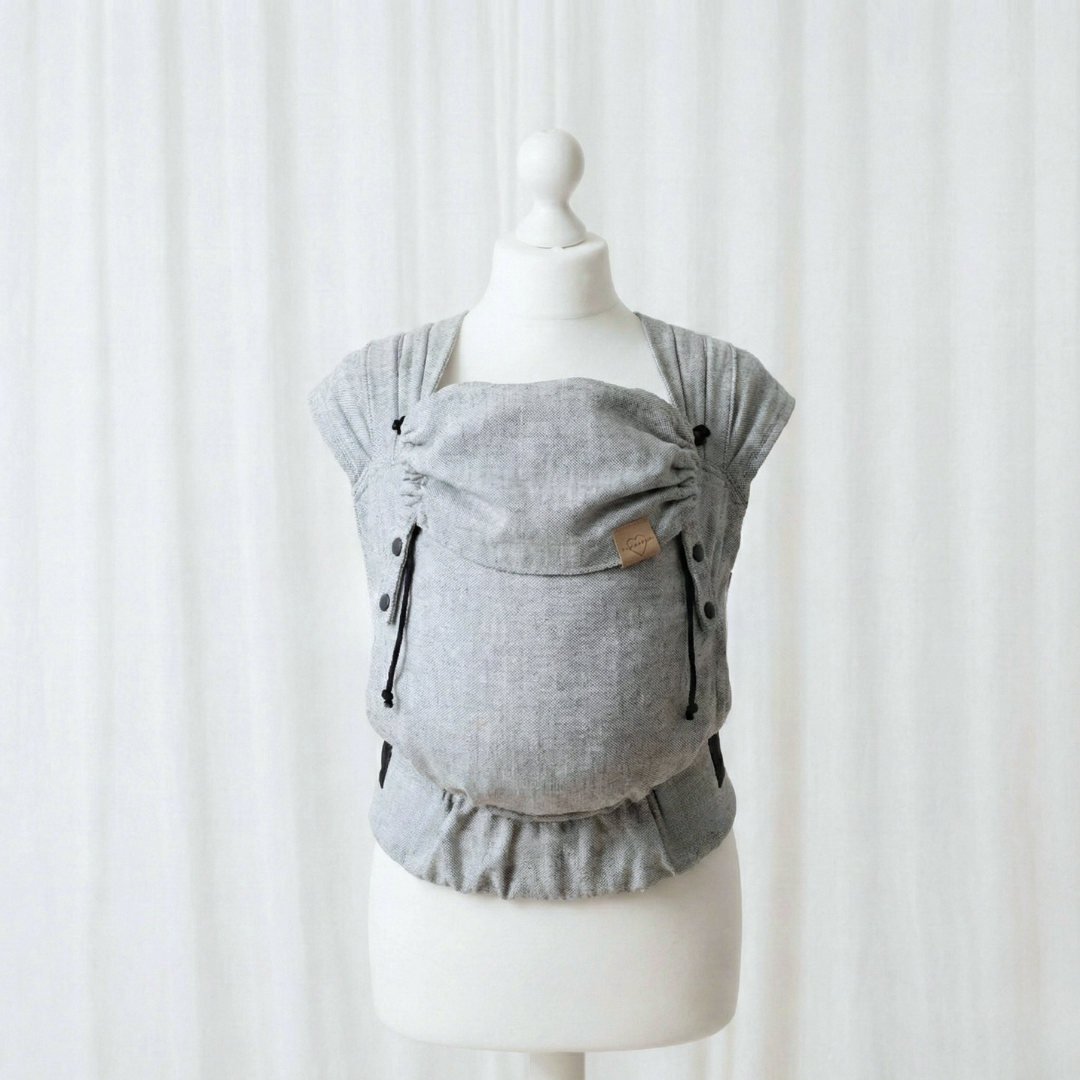 Click.it Toddler Size – ergonomische FullBuckle Babytrage ab 6 Monaten bis Kleinkindalter  - grau