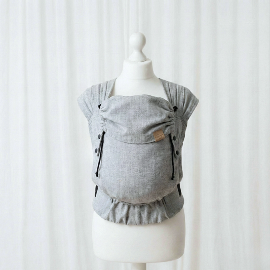 Click.it Toddler Size – ergonomische FullBuckle Babytrage ab 6 Monaten bis Kleinkindalter  - grau