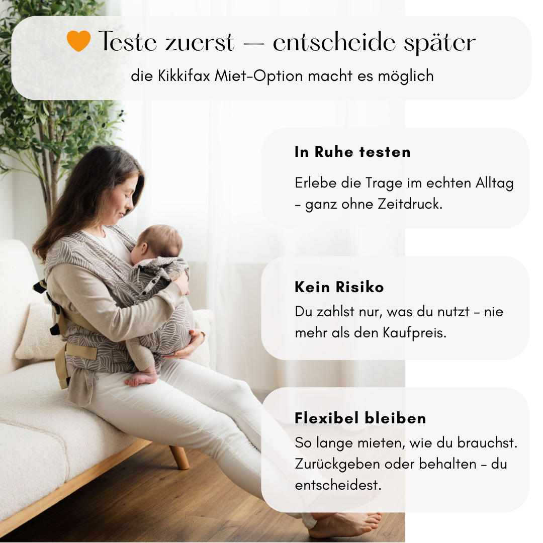 Babytrage mieten statt kaufen – Simplee Baby - Babytrage flexibel ausprobieren und testen