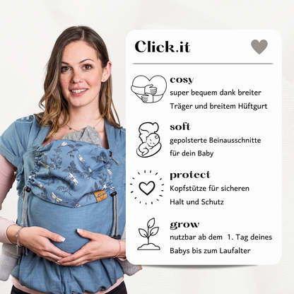 Click.it Babysize aus Leinen - Camilla -