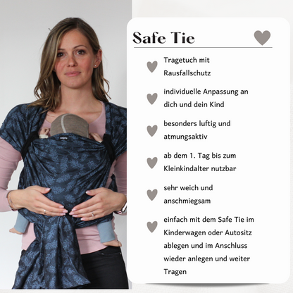 Safe.Tie Classic Tragetuch aus Tencel - Felina -