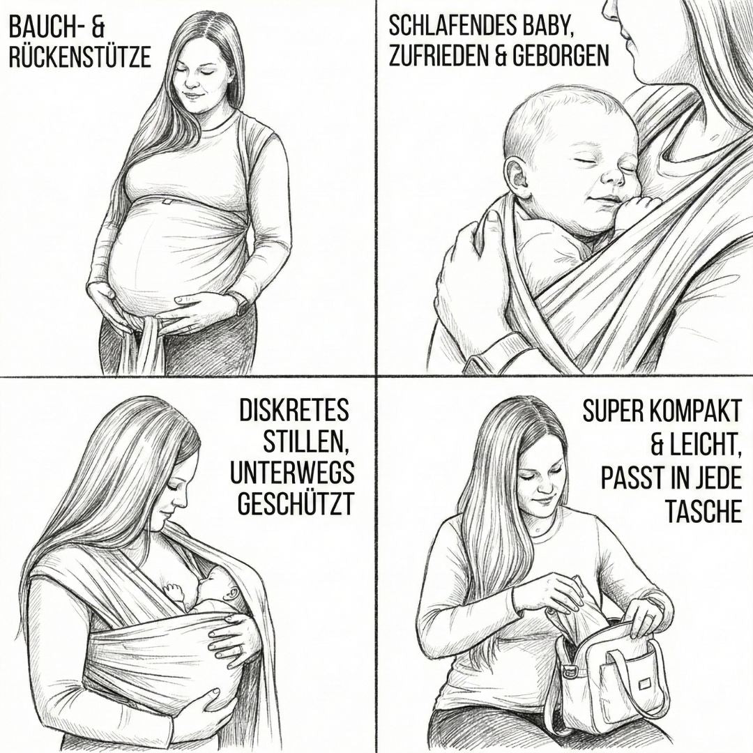 elastisches Babytragetuch Hold.me - Fenja -