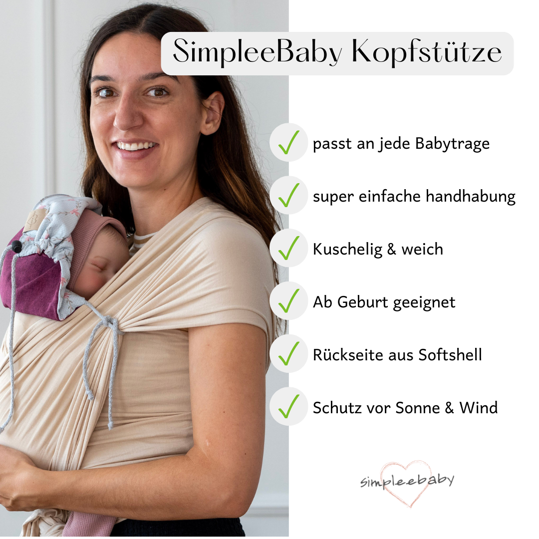 Kopfstütze -Ida- Baumwolle & Softshell