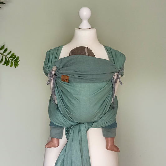 Kopfstütze für dein Tragetuch aus Musselin in mint